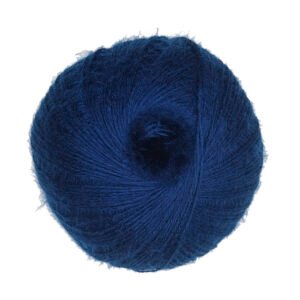Ovillo de lana angora Casasol 30143 Azurita, azul añil profundo
