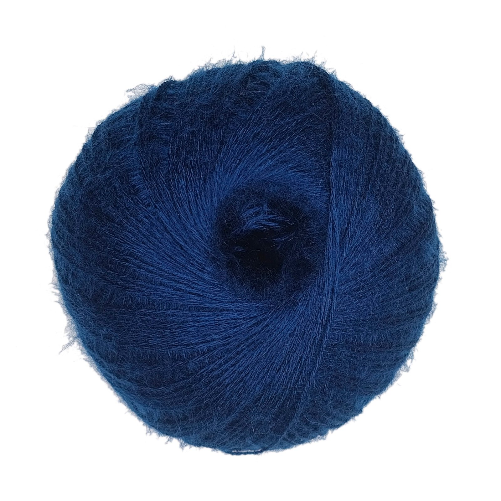 Ovillo de lana angora Casasol 30143 Azurita, azul añil profundo