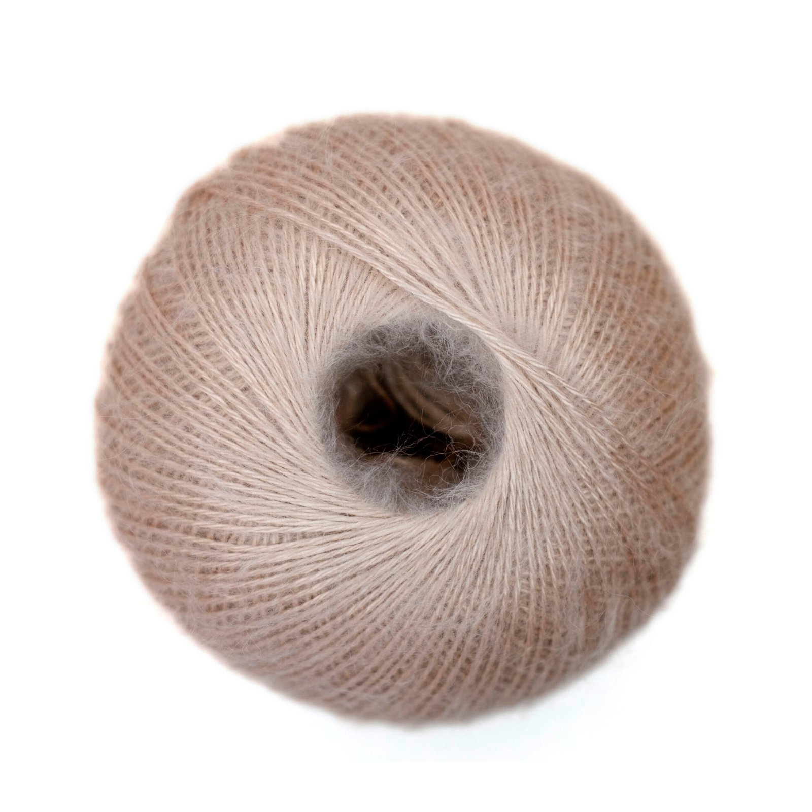 Ovillo de lana angora Casasol 30190 Diamante, gris perla muy claro