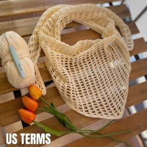 Bandana Shawl crochet pattern, US terms