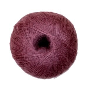 Ball of Casasol angora yarn in amethyst