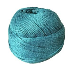 Ball of Casasol bamboo L yarn in bluish-green