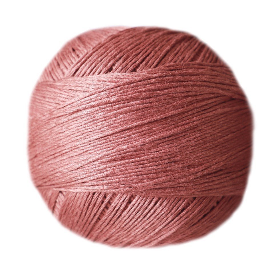 Ball of Casasol bamboo L yarn in cream pink