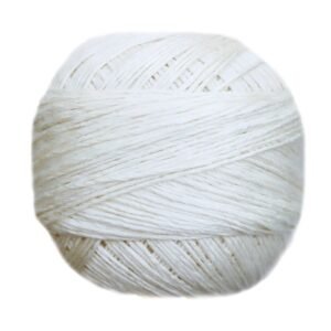 Ball of Casasol bamboo L yarn in cream white