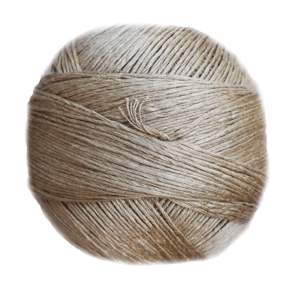 Ball of Casasol bamboo M yarn in toasted beige