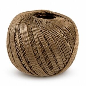 Ball of Casasol Luxury silk yarn in hazelnut