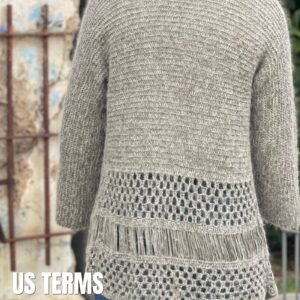Aruba Cardigan crochet pattern, US terms