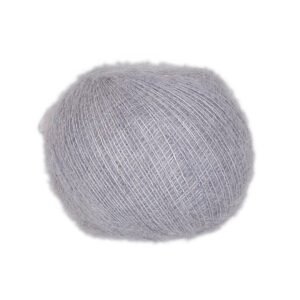 Ovillo de hilo Mohair Casasol en color gris