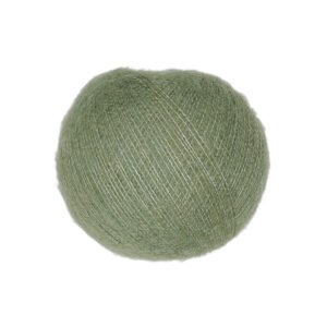 Ball of Casasol Mohair lace yarn in sage